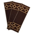thumbnail image 6 of Machine Washable Stair Treads Skid Slip Resistant Backing Indoor Carpet Stair Treads Chain Border Design 9 inch x 26 ¼ inch (Set of 13, Brown Beige), 6 of 7