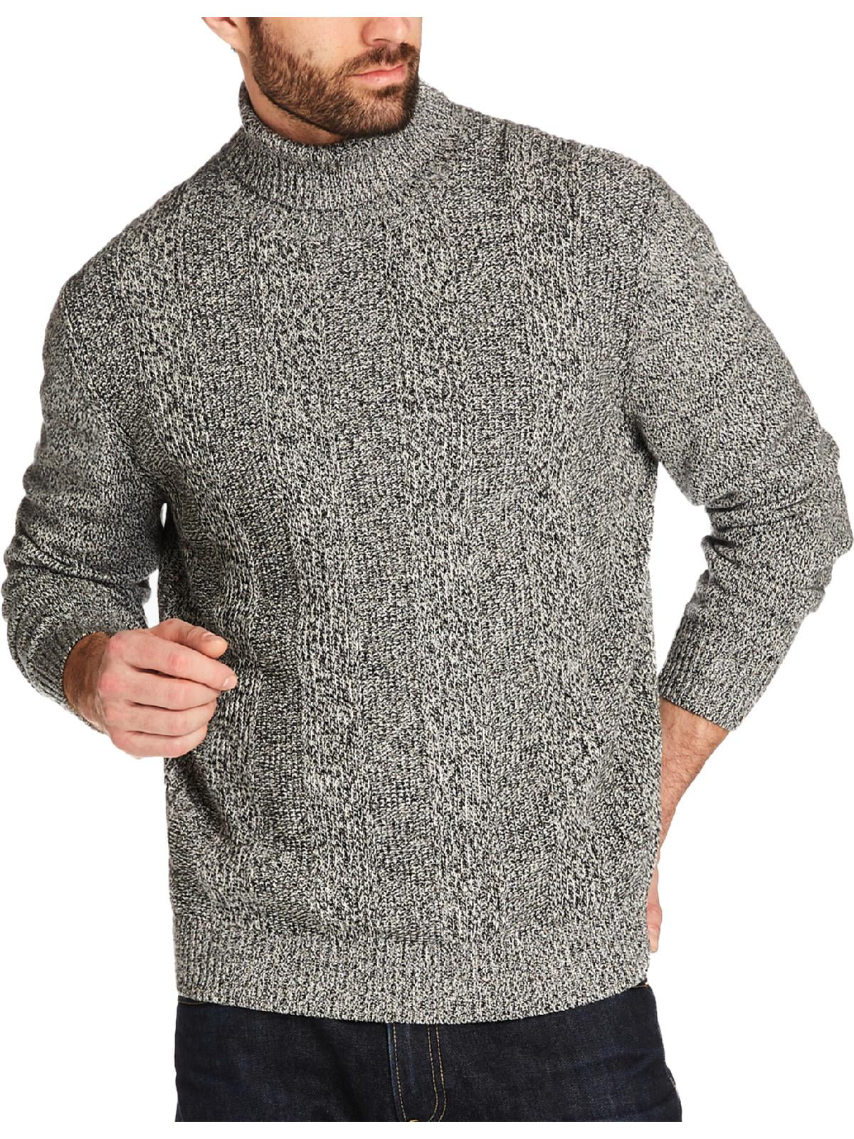 Weatherproof - Weatherproof Mens Ribbed Long Sleeve Turtleneck Sweater ...