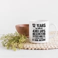thumbnail image 2 of 12 Years of Being Awesome, Months, Days, Hours, Minutes, Seconds, White 11oz Ceramic Mug, 2 of 5