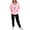 J02#Pink, variant on zfwon Tracksuit Womens Full Set Plus Size 2 Piece Outfits Hooded Tracksuits Set Long Sleeve Hoodie Jacket & Joggers Pants with Pockets Winter Sportswear for Casual Gym Yoga Running