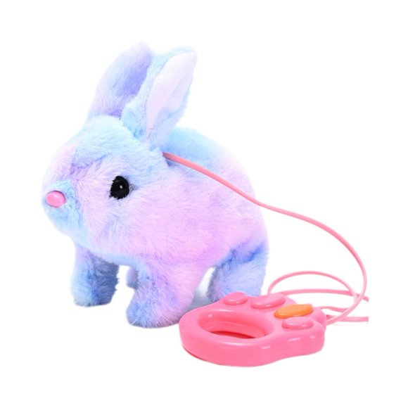 Electric Plush Rabbit Stuffed Bunny Interactive Soft Mumble Toy Walking Toy Educational Bunny