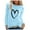 A1# Sky Blue valentine shirts for women, variant on Cute Valentine's Day T Shirts Gifts for Women Love Heart Print Tops Crewneck Long Sleeve Graphic Tee Tops Mother's Day