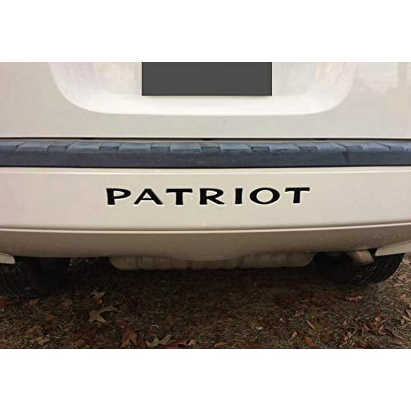 BDTrims Bumper Raised Letters Compatible with Patriot Models (Black)