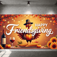 thumbnail image 6 of Autumn Theme Thanksgiving Turkey Happy Friendsgiving Banner Corn Pumpkin Decorations for Family Gathering Holiday Party Indoor Celebration, 6 of 9
