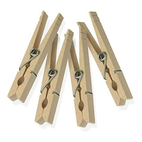 48ct Wooden Clothespins For Stronger Hold