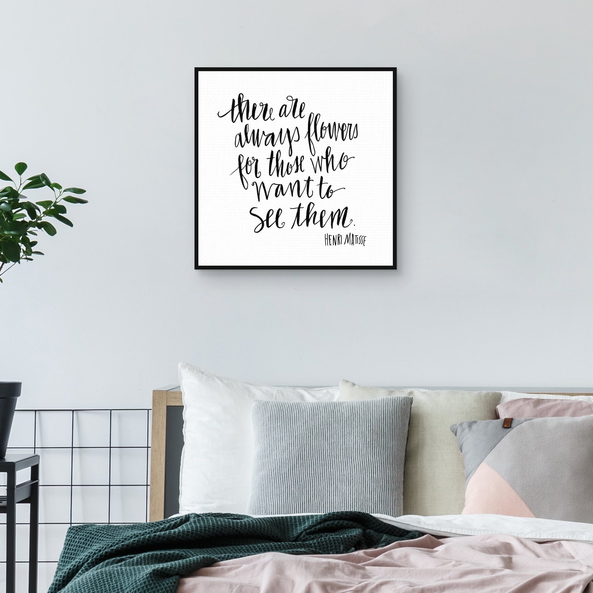 There Are Flowers by Cheryl Warrick Framed Canvas Art Print