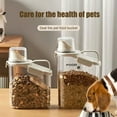 thumbnail image 2 of Koiauber Airtight Dog Food Storage Container Pet Dry Food Bin with Measuring Cup Lid Clear Plastic Kitchen And Pantry Organization Bin, 2 of 8