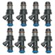 thumbnail image 1 of 8x Inyectores de Suministros de automóvil Sharpla Plástico Negro Repuesto 2500HD V8-6.0L 2001-2007, 1 of 7