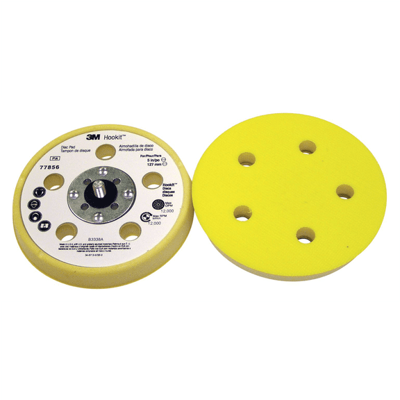 3M Hookit D/F Low Profile Finishing Disc Pad 77856, 5 in x 11/16 in 5/16-24 External