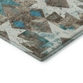 thumbnail image 3 of Addison Rugs Mayfield Premium Machine Washable Transitional Aztec Teal Rectangle Rug, 10' x 14', 3 of 7