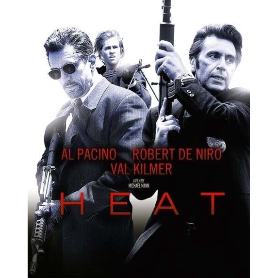 Heat 1995 Al Pacino Robert De Niro Val Kilmer movie poster art 5x7 inch photo