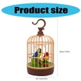 thumbnail image 3 of Operated Singing Bird Realistic Birdcage Toy Natural Sound Interactive Bird Cage Toy with Sound Light, 3 of 9