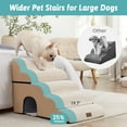 thumbnail image 3 of Wide Dog Stairs with Tunnel / 5-Step Foam Pet Ramp, 3 of 5