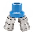 thumbnail image 4 of Fyearfly Montaje rápido neumático, Conector de compresor de Aire de Bomba de Aire de Montaje rápido neumático de 1/4 "Tipo C de 2/3 vías(2 Way), 4 of 8