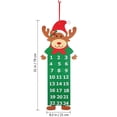 thumbnail image 2 of Calendrier de Poche en Forme de Faon de Noël Signification Unique Calendrier de Festival pour Mur, 2 of 4