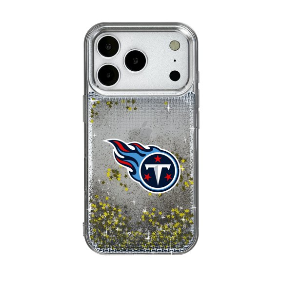 Tennessee Titans Linen Logo iPhone Glitter Case