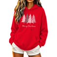 thumbnail image 2 of ThriftyPlait Women's Trendy Christmas Hoodie Pullover Warm Loose Fit Holiday Kangaroo Pocket Sweatshirt Long Sleeve Casual Shirt, 2 of 6