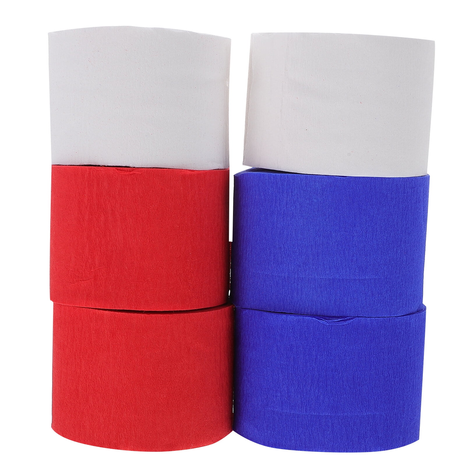 6pcs Crepe Paper Rolls Colored Streamer Paper Party Decorations for
