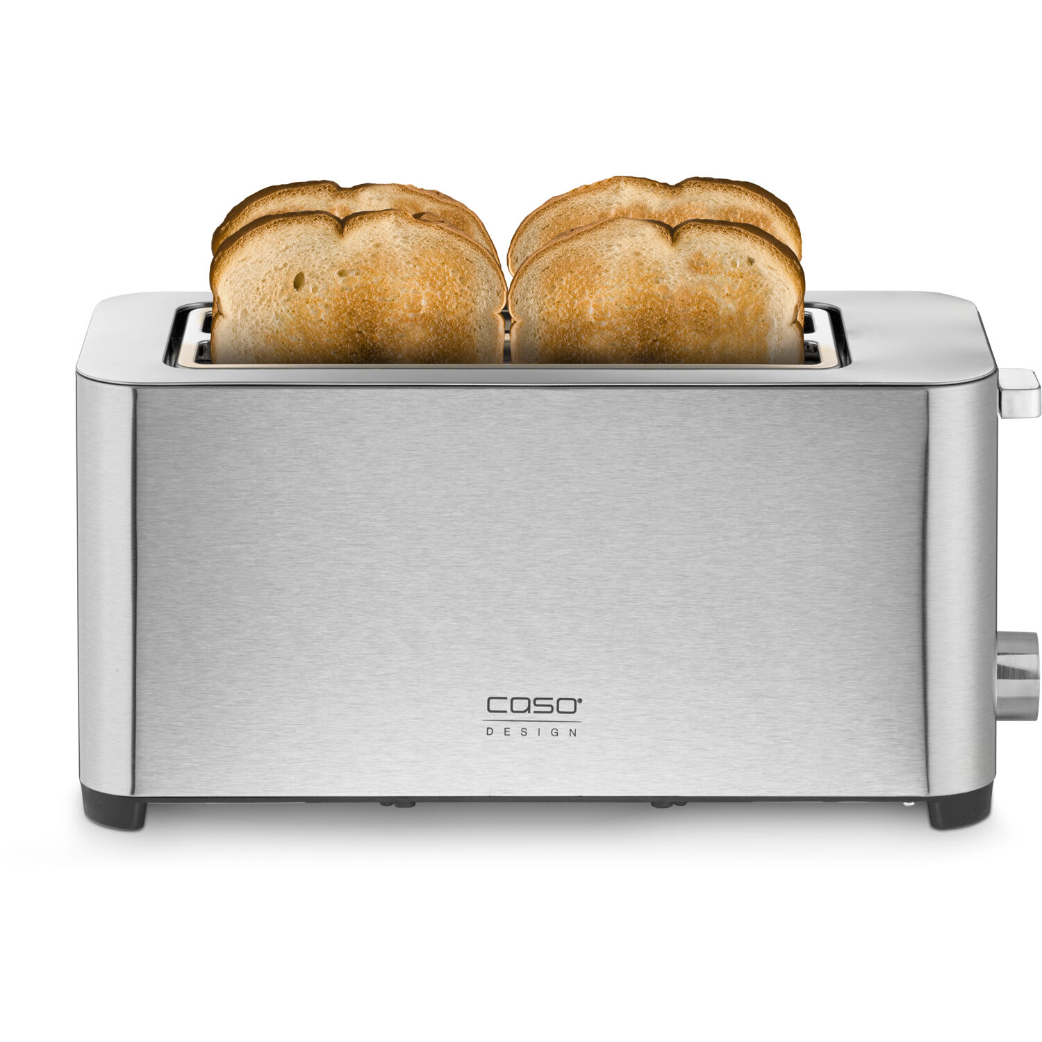 Caso Classico T4 Four-Slice Toaster w/ Wide Slot, 6 Browning Levels,  Stainless