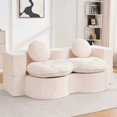 thumbnail image 3 of Sofá de piso sobredimensionado para salón dormitorio, silla de bolsa de frijol para adultos, sofá de bolsa de frijol Loveseat ultra suave, silla de lectura acogedora con relleno, 3 of 5