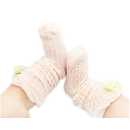 

Panda Superstore PS-BAB1258892011-DALISH00150 Baby Socks Lovely Bow Cotton Summer Infant Stocking 1-3 Years Old Pink