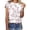 z260518-1-White, variant on NJGRAE Womens Tops Casual Tube Tops for Women Floral Print Round Neck Short Sleeve T Shirt for Women Spring Summer Casual Top Maternity Nursing T-Shirts Women S