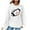 White 13001, variant on OWMEOT Waffle Hoodies for Women Football Printed Raglan Long Sleeve Hooded Sweatshirt Loose Comfy Rugby Pullover Tops