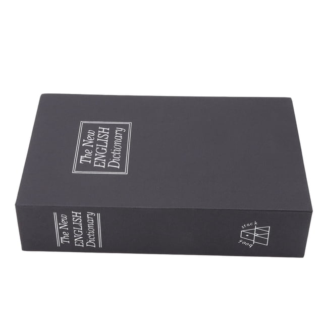 Book Safe Box, Deposit Box Innovative Excellent Concealment Coded Lock Dictionary Diversion Book Safe For Documents For Children Black,Blue