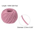 thumbnail image 2 of Unique Bargains 328 Feet 2.5mm Garden Twine, Jute Rope, Jute Twine String Cords Pink, 2 of 6