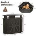 thumbnail image 2 of ChVans 48" Furniture-Style Corner Dog Crate, Large Wooden Dog House for Medium/Large Dogs, 2 of 7