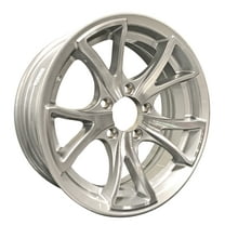 eCustomrim Aluminum Trailer Wheel 15X5 15" Rim Silver Machined 5 Lug 4.5" Center