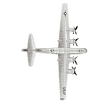 thumbnail image 6 of 1/300 Scale US B29 B-29 Superfortress Air Fortress Bomber Model with Missile Model Display Toys, 6 of 9