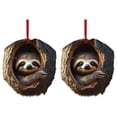 thumbnail image 1 of ziyahi Acrylic Elegant Animal Christmas Ornaments Beautify Tree With Exquisite Designs Unique Style sloth, 1 of 6