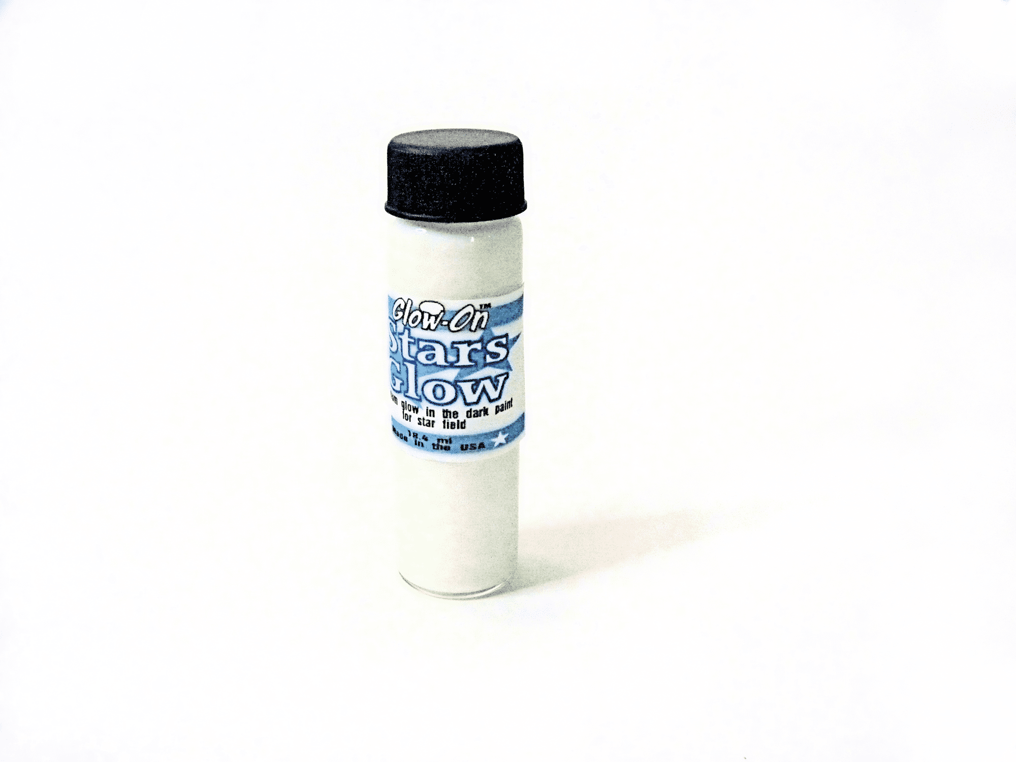 Glow On Super Phosphorescent Paint, Stars Glow, White Color and Aqua Glow Paint, Large 18.4 ml Vial
