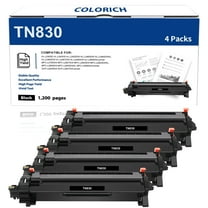 TN 830 TN 830XL Black Toner Cartridges Compatible for Brother TN830 TN830XL DCP-L2640DW HL-L2400D HL-L2405W HL-L2460DW HL-L2480DW MFC-L2820DW MFC-L2900DW Printer Ink 4Pack