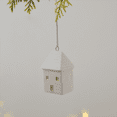 thumbnail image 3 of 2 piezas de árbol de Navidad de cerámica blanca, muñeco de nieve, casa de nieve, reno, árbol de Navidad de porcelana, figuras de árbol de Navidad para fiesta, decoración de interiores del hogar,, 3 of 5