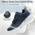thumbnail image 6 of OrthoComfoot Men's Orthopedic Comfortable Diabetic Wide Shoes: Wide Toe Box Arch Support Plantar Fasciitis Sports Sneakers,Fashion Casual Hammer Toes Shoes for Foot and Heel Pain Relief, 6 of 8