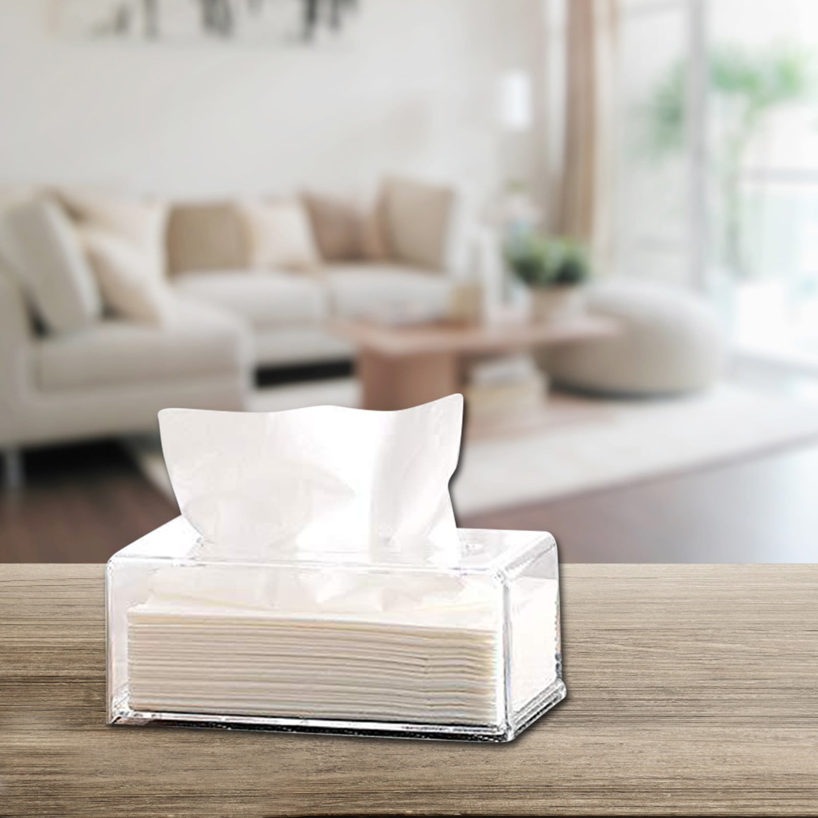 HIMIWAY Acrylic Napkin Rack Cocktail Napkin Storage Rack Acrylic Napkin