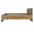 thumbnail image 6 of Christopher Knight Home King Bed Frame with Headboard, Two-Tone Platform Design, Natural+Black, 6 of 7