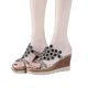 thumbnail image 4 of Mujeres damas cristal cuñas gruesas peep toe sandalias zapatillas zapatos Wmkox8yii  ytu2113, 4 of 8