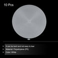 thumbnail image 3 of Unique Bargains 10pcs 7' Plastic Mesh Canvas Sheet 13 Count Round Needlepoint Blank Canvas for Embroidery, White, 3 of 5