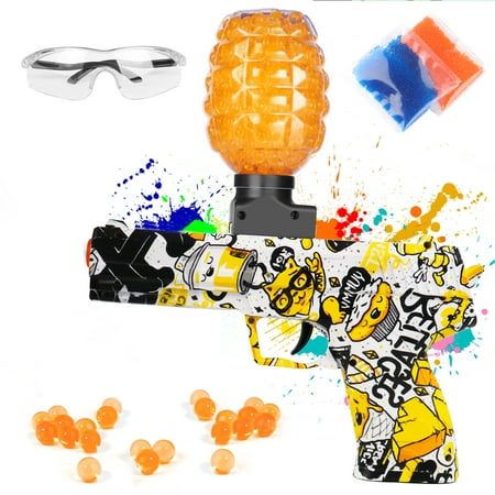Water Bead Blaster Toy Ferventoys Electric Splatter Ball Blasters with 10000 Water Beads for Unisex Age 14 years and up