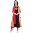thumbnail image 2 of Atasi Designer Embroidery Peach Cotton A-Line Kurti Ethnic Women's Clothing - 6, 2 of 6
