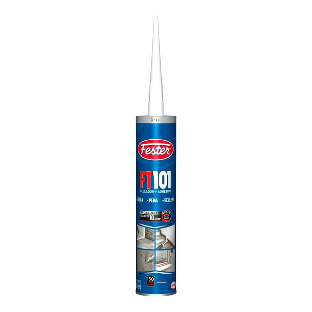 Sellador para Juntas de Alto Movimiento Fester 10 Años 280 ML Gris