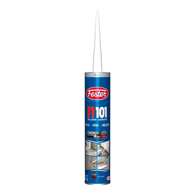 Sellador para Juntas de Alto Movimiento Fester 10 Años 280 ML Gris
