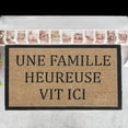 thumbnail image 2 of Maison Concepts Coir Door Mat Une Famille Heureuse Vit Ici (18L X 30W X 1H), 2 of 3