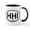 White/Black Inside, variant on CafePress - Hilton Head Island SC Oval Design Mug - 11 oz Ceramic Mug - Novelty Coffee Tea Cup