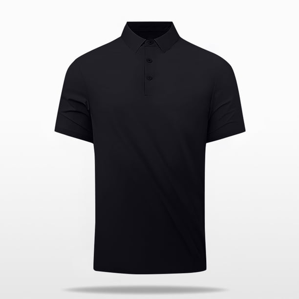 pstuiky Camisas de vestir de manga corta para hombre, Camisa/camiseta informal de verano para hombre con solapa y botones lisos para uso diario y al aire libre camisas casuales para hombre l