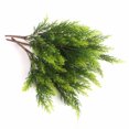 thumbnail image 3 of 4 Branches Artificial Faux Pine Needles Outdoor, UV Resistant Artificial Greenery Stems Plastic Shrubs for Patio Garden Farmhouse Front Porch Home Window Box Decor, 3 of 7