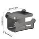 thumbnail image 3 of Wall Mounted Bathroom Storage Rack Wall Mounted Storage Box Paper Drawer Box Non Perforated Tissue Box, 3 of 6